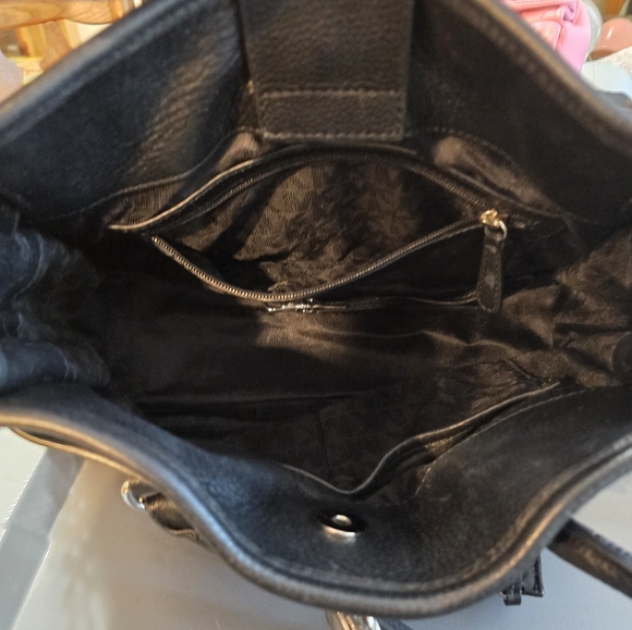 Michael Kors Hamilton medium Suede Colorblock Satchel - Picture 8 of 9